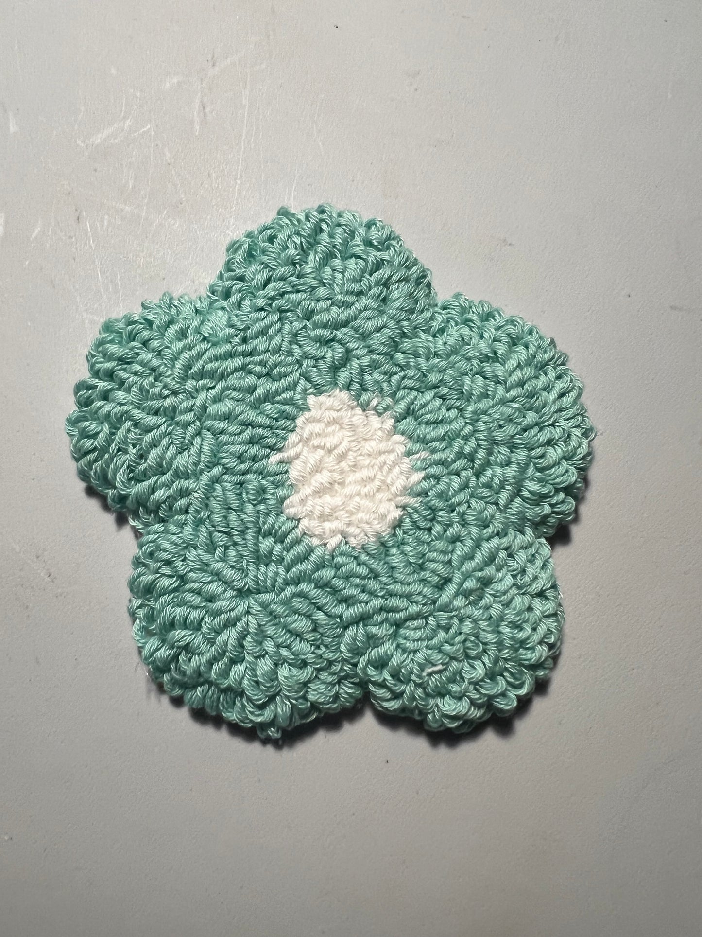 Flower Punch Needle Coaster