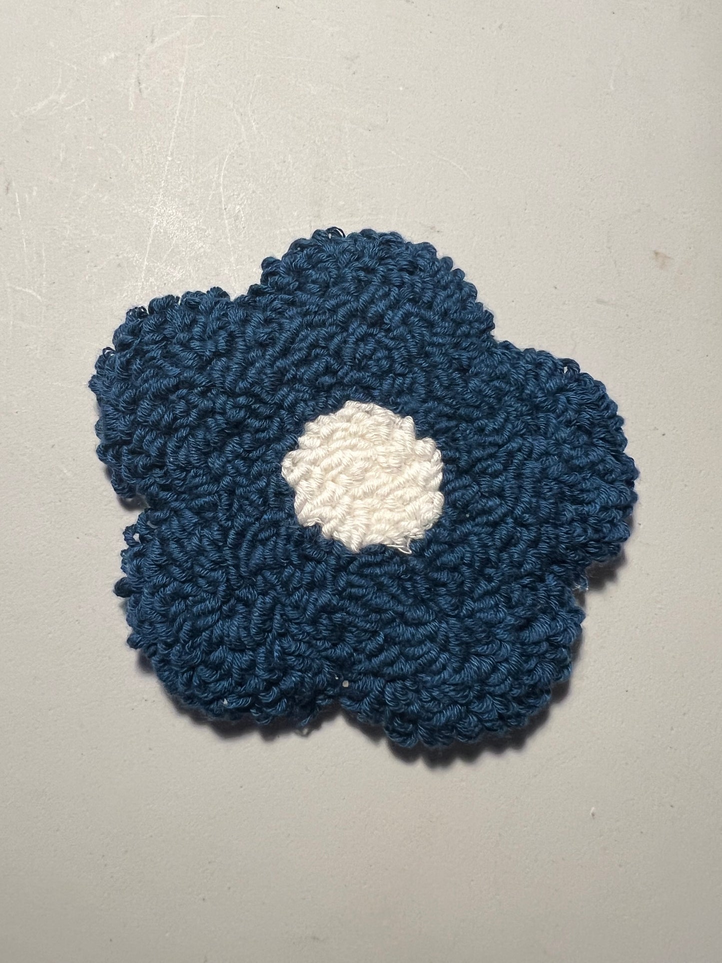 Flower Punch Needle Coaster